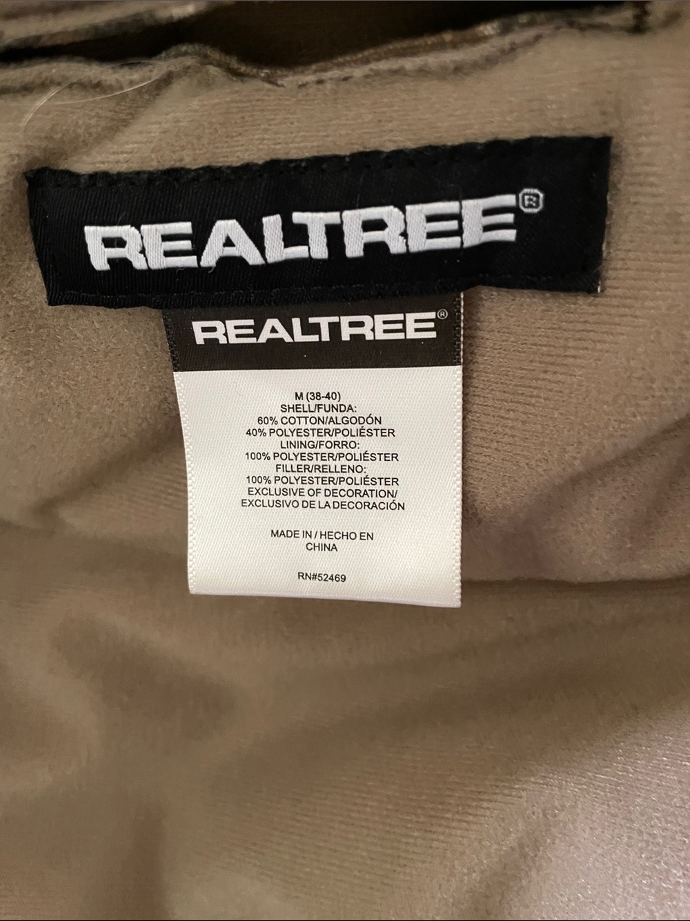 Realtree Camouflage Hooded Hunting Jacket   Size M - Picture 3 of 9